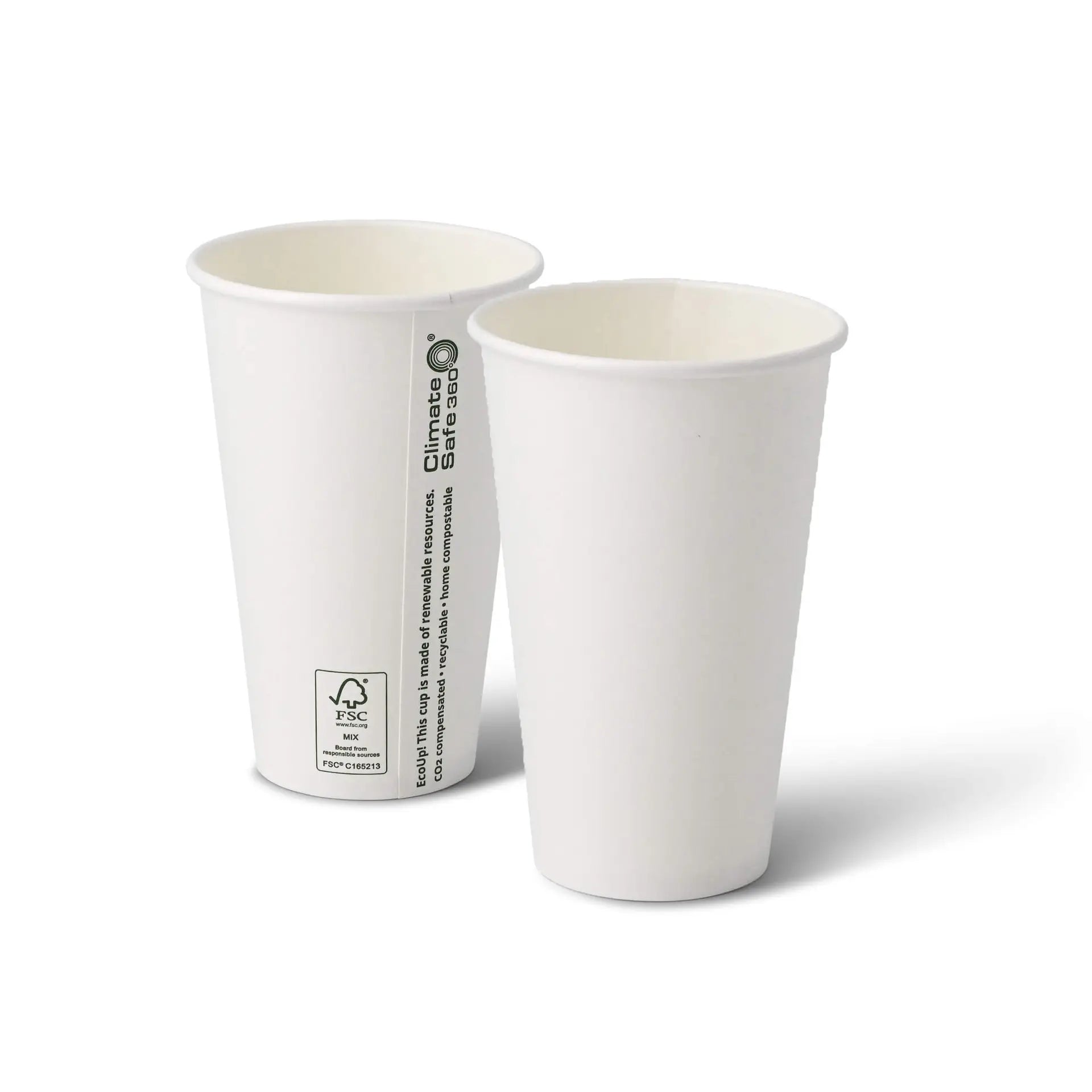 Pappbecher 400 ml / 16 oz, Ø 90 mm, weiß