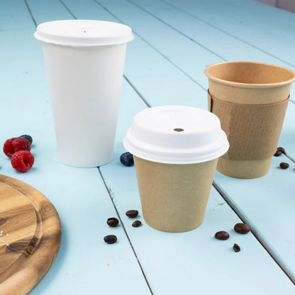 16 oz Paper cups single wall, Ø 90 mm, white