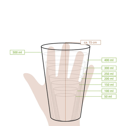 Pappbecher 500 ml / 20 oz, Ø 90 mm, weiß