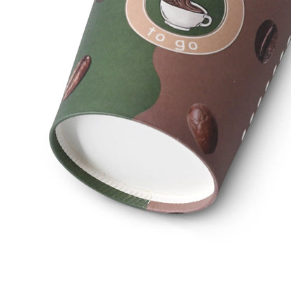 8 oz Paper cup printed with "Coffee", Ø 80 mm