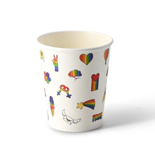8 oz Paper cup printed with "Pride", Ø 80 mm, white