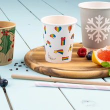 8 oz Paper cup printed with "Pride", Ø 80 mm, white