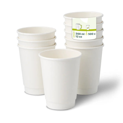 12 oz Takeaway coffee cups, Ø 90 mm, white