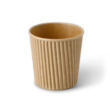 4 oz Takeaway coffee cups / Ripple cups, Ø 62 mm, kraft