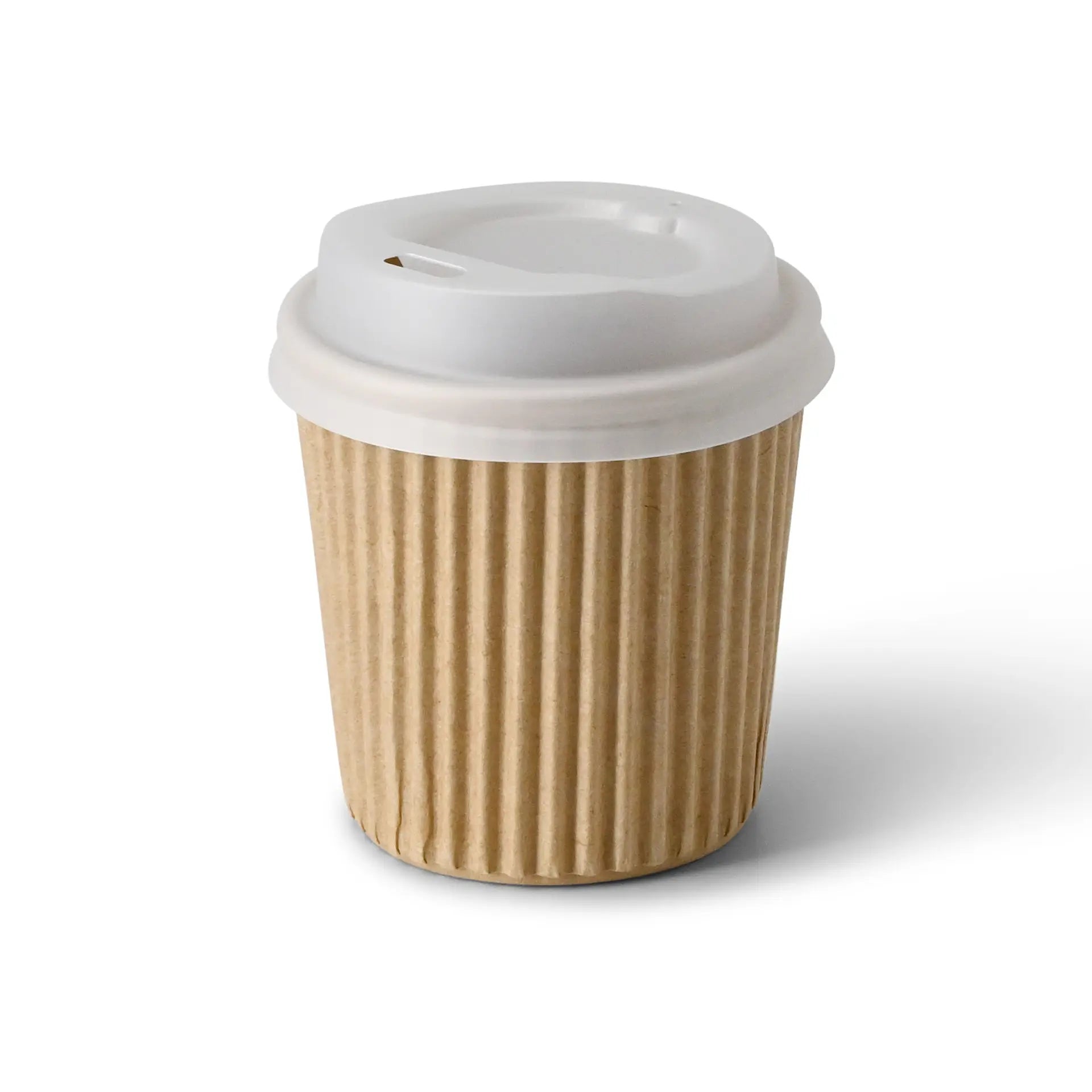4 oz Takeaway coffee cups / Ripple cups, Ø 62 mm, kraft