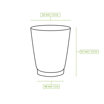 4 oz Takeaway coffee cups / Ripple cups, Ø 62 mm, kraft