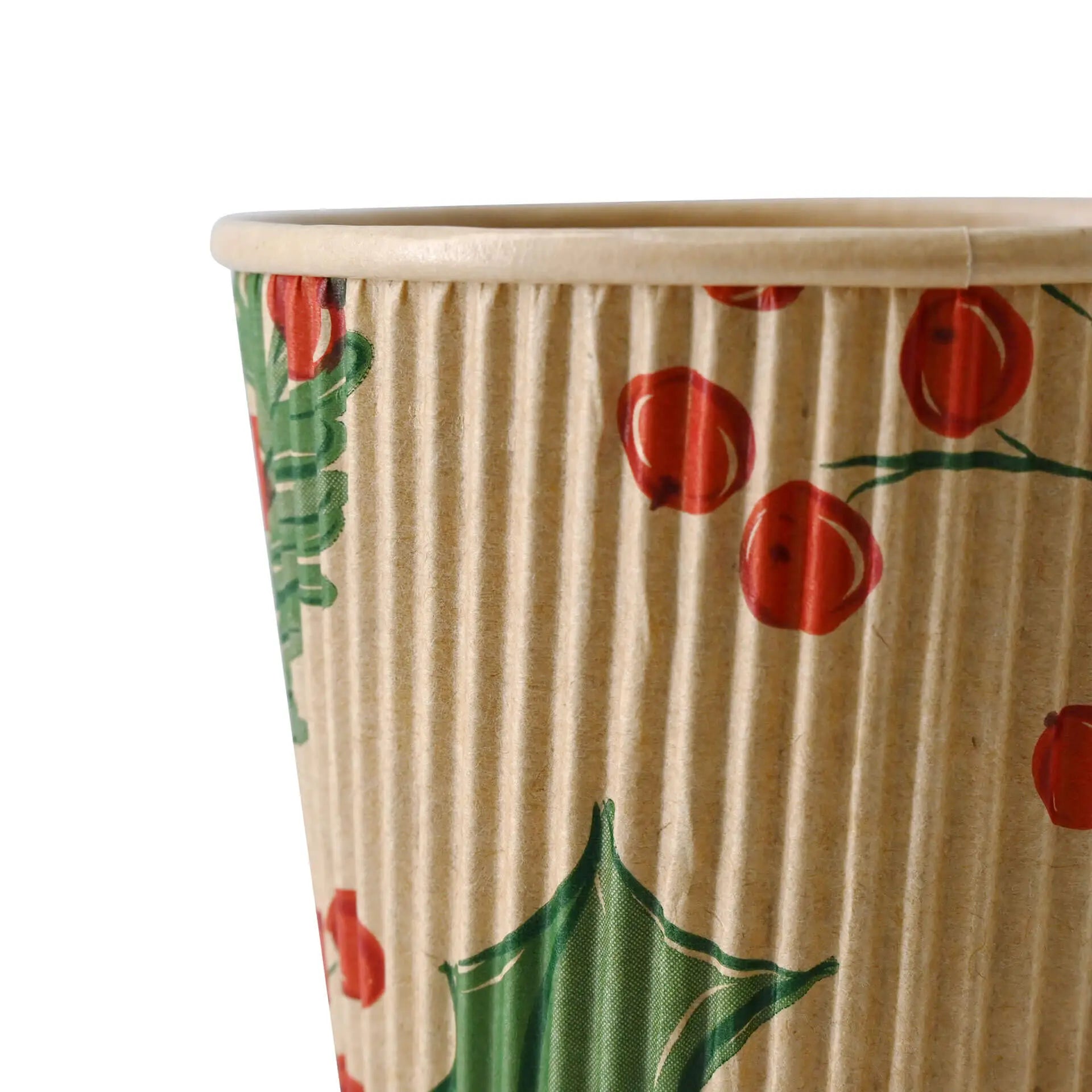 8 oz Ripple cups Winter "Branches", Ø 80 mm, unbleached