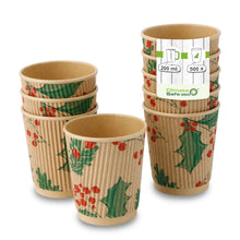 8 oz Ripple cups Winter "Branches", Ø 80 mm, unbleached