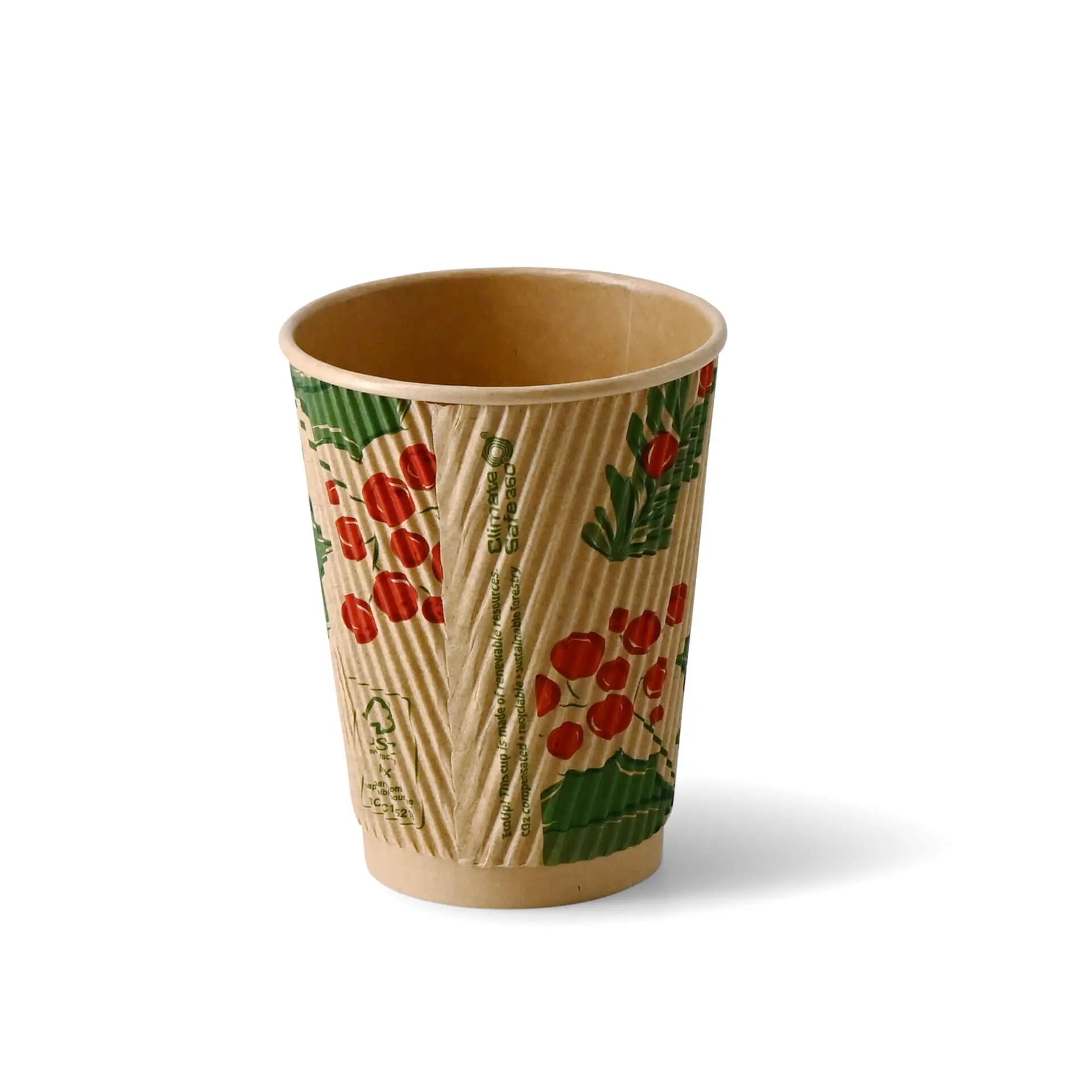 12 oz Ripple cups Winter "Branches", Ø 90 mm, unbleached