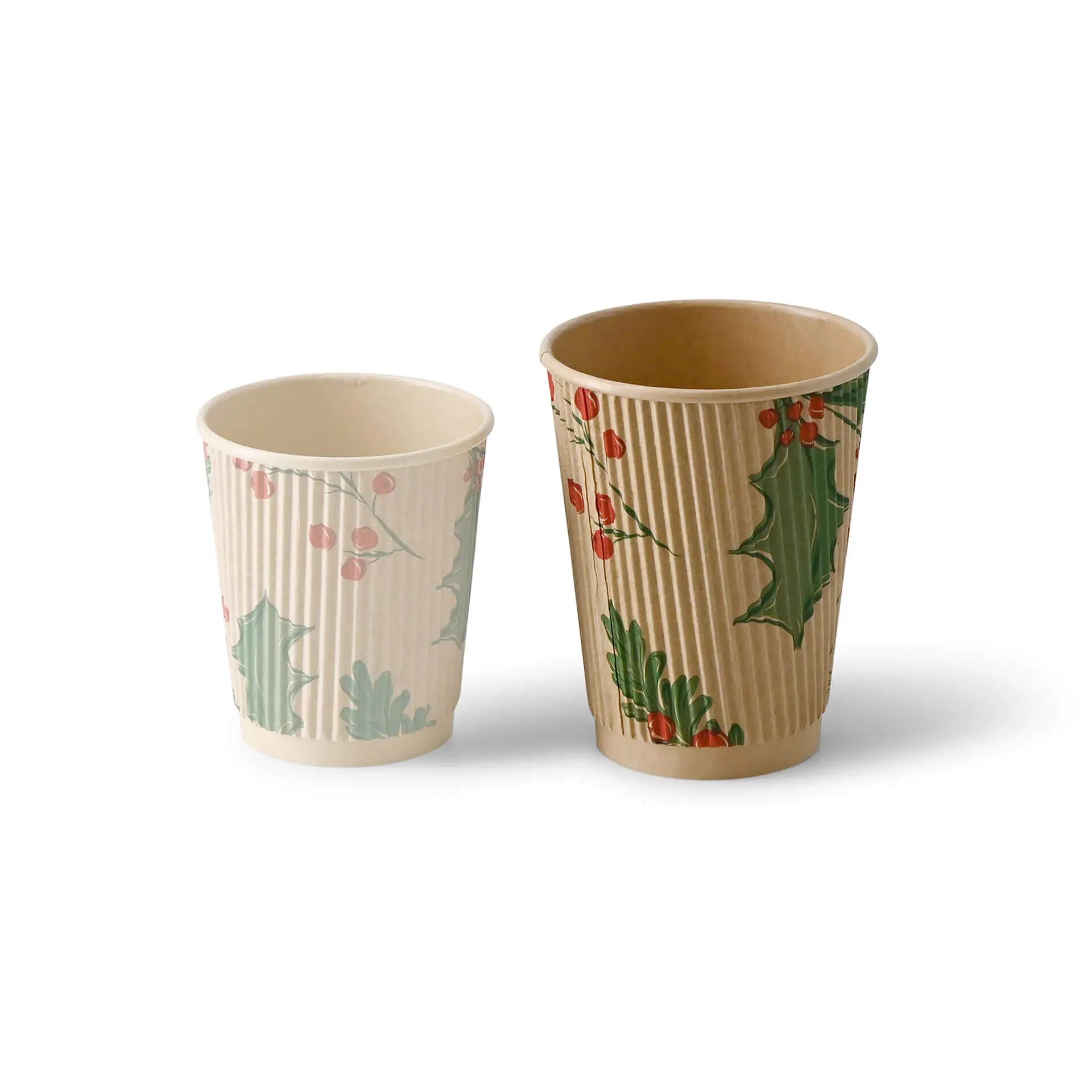 12 oz Ripple cups Winter "Branches", Ø 90 mm, unbleached