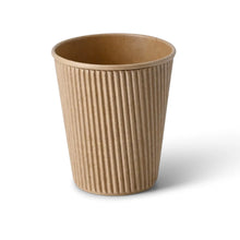 10 oz Takeaway coffee cups / Ripple cups, Ø 90 mm, kraft