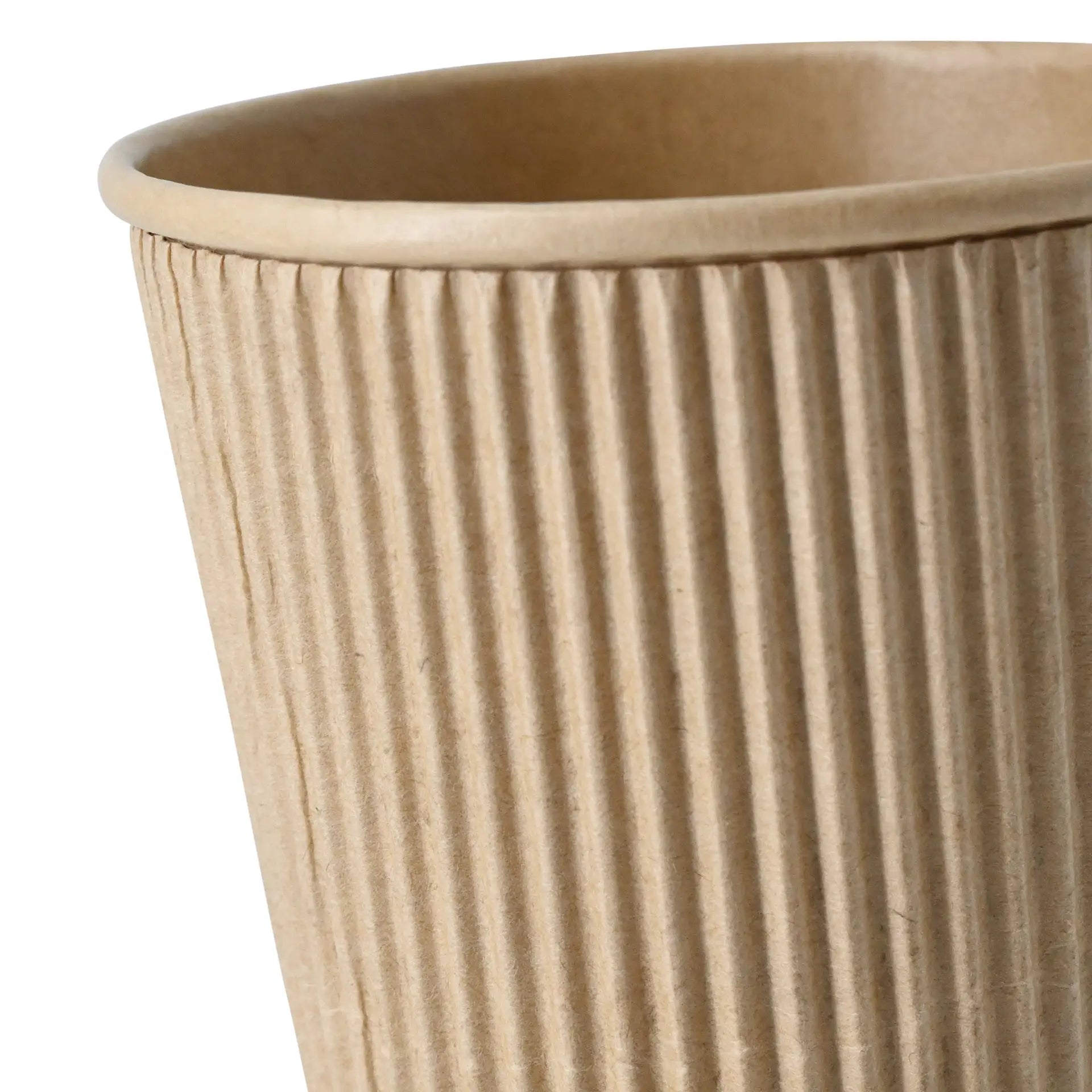 10 oz Takeaway coffee cups / Ripple cups, Ø 90 mm, kraft
