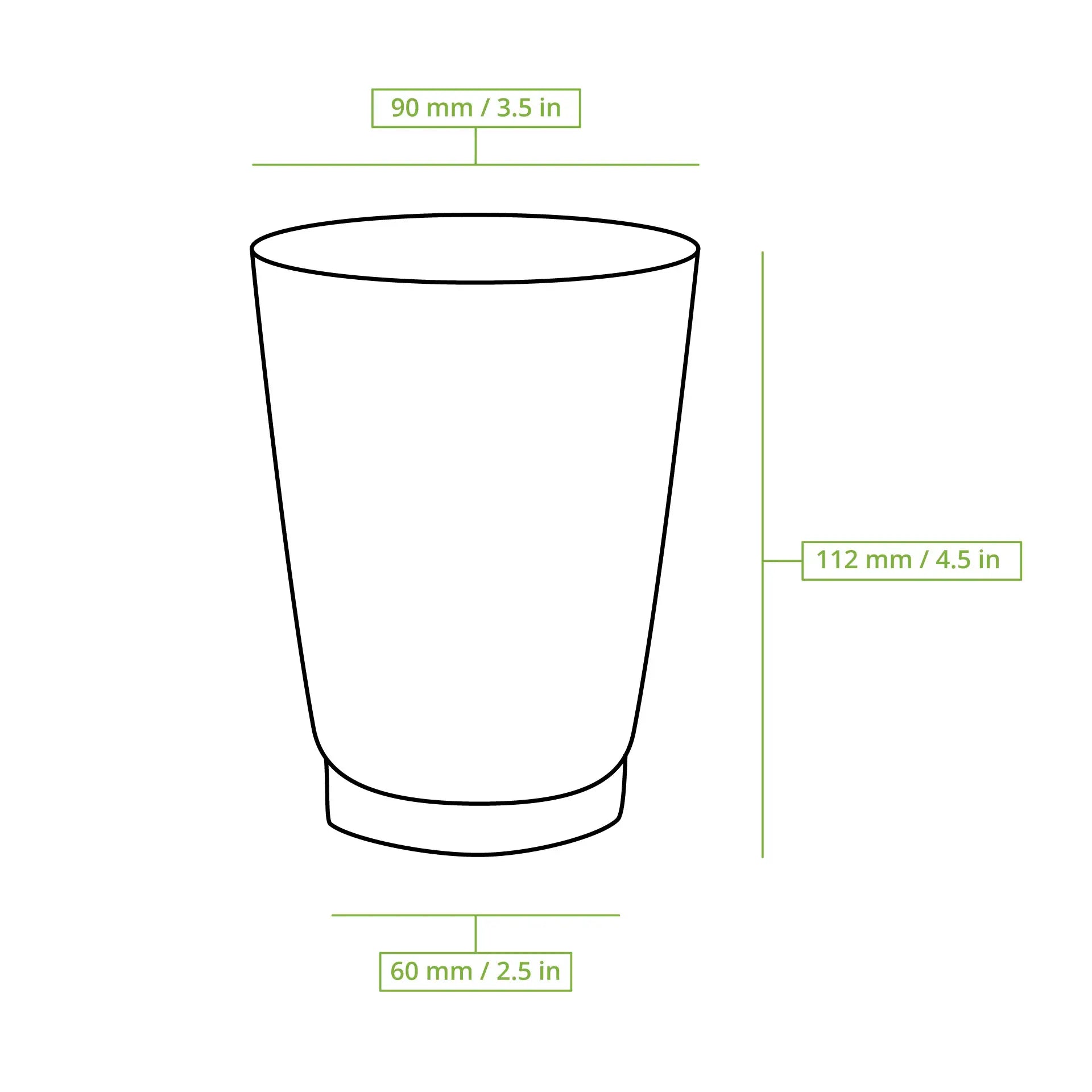 12 oz Takeaway coffee cups / Ripple cups, Ø 90 mm, kraft