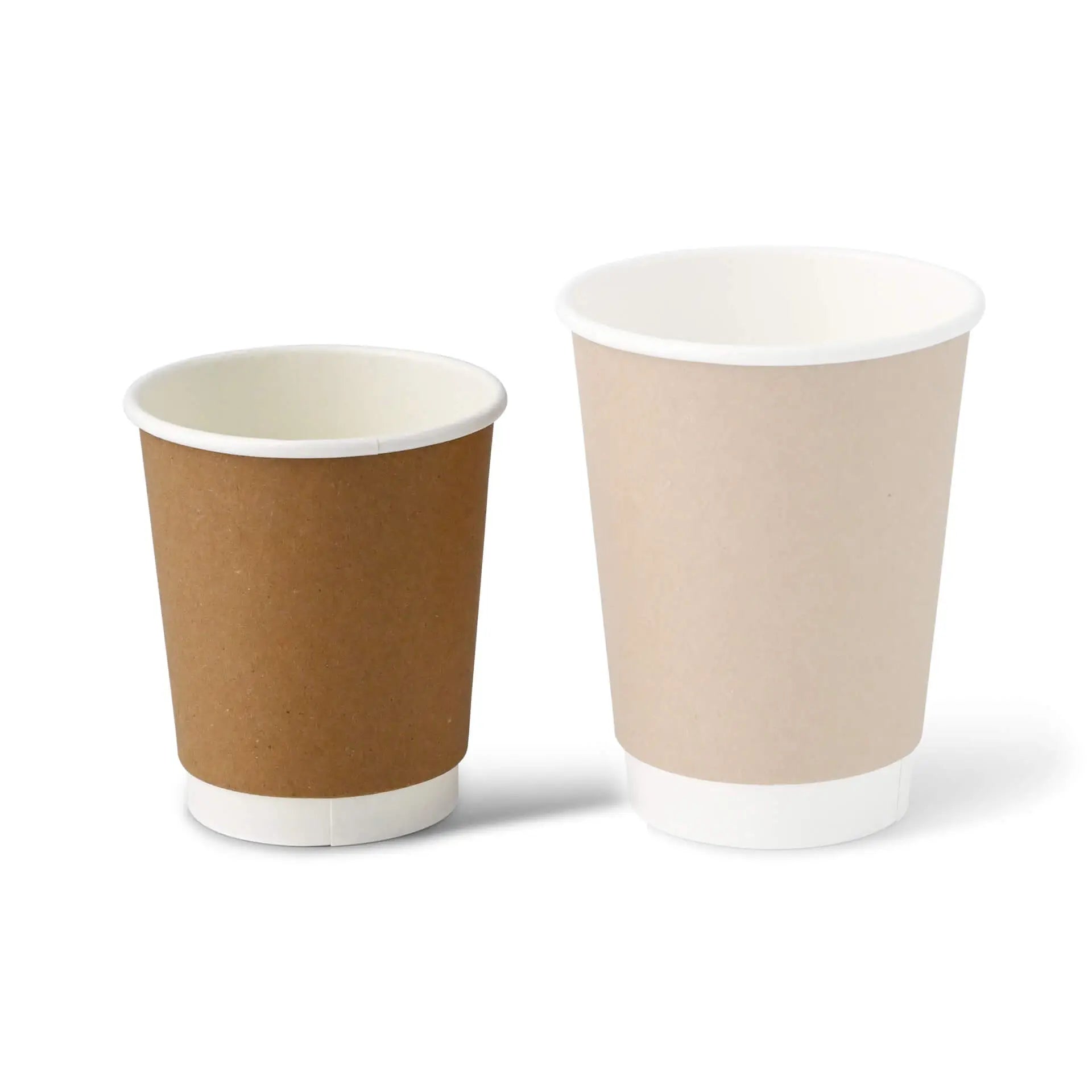 8 oz Takeaway coffee cups double wall, Ø 80 mm, kraft