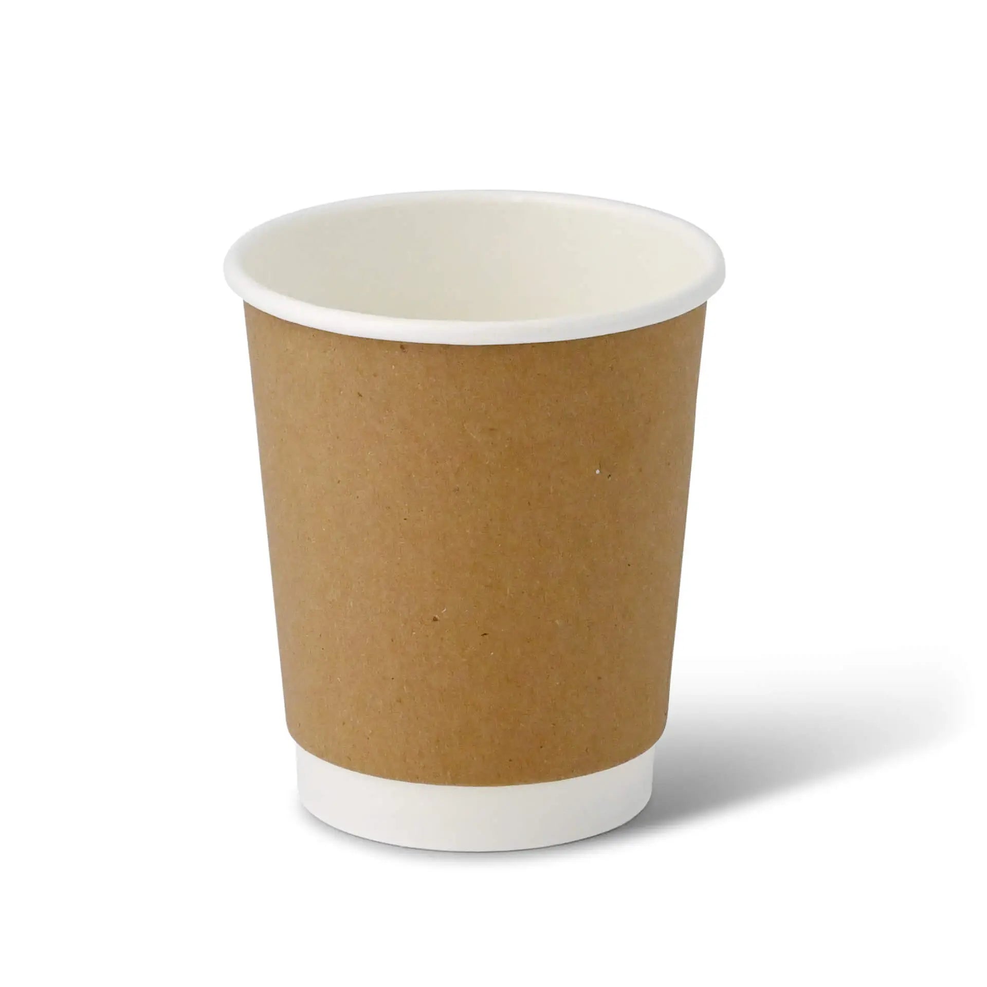 8 oz Takeaway coffee cups double wall, Ø 80 mm, kraft