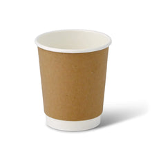 8 oz Takeaway coffee cups double wall, Ø 80 mm, kraft