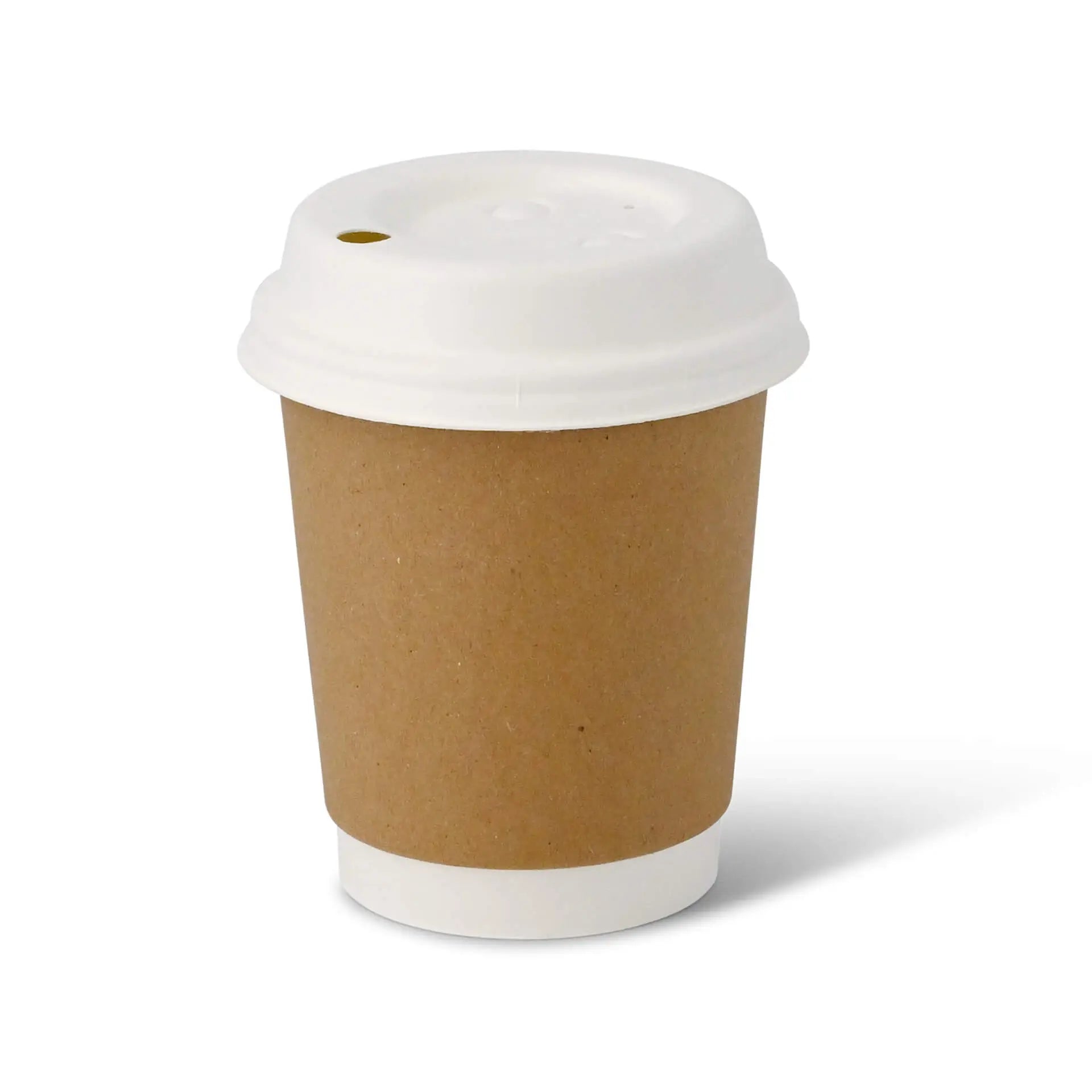 8 oz Takeaway coffee cups double wall, Ø 80 mm, kraft