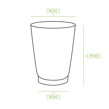 8 oz Takeaway coffee cups double wall, Ø 80 mm, kraft