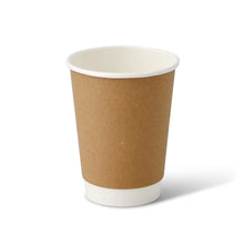 12 oz Takeaway coffee cups double wall, Ø 90 mm, kraft