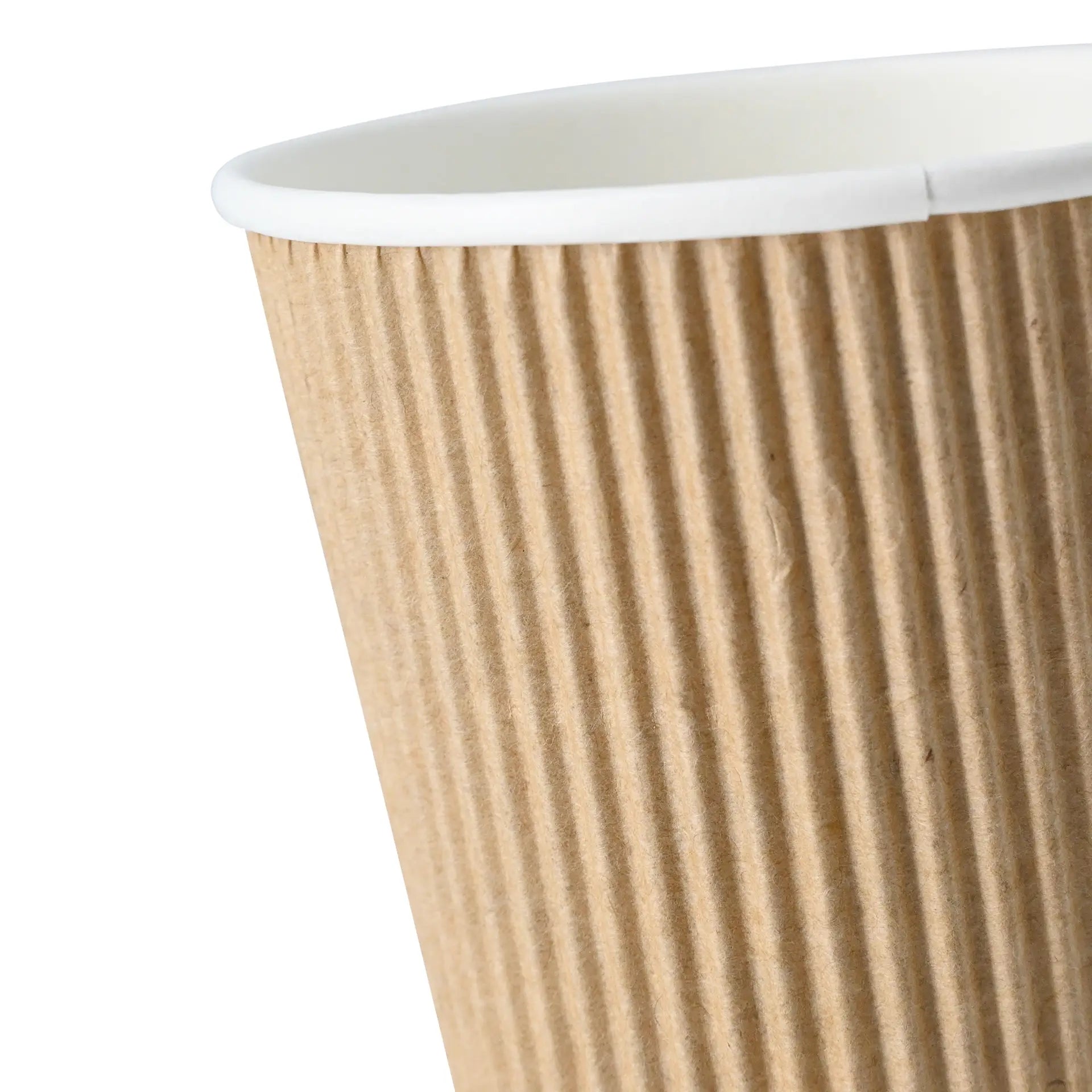 10 oz Takeaway coffee cups / Ripple cups, Ø 90 mm, kraft