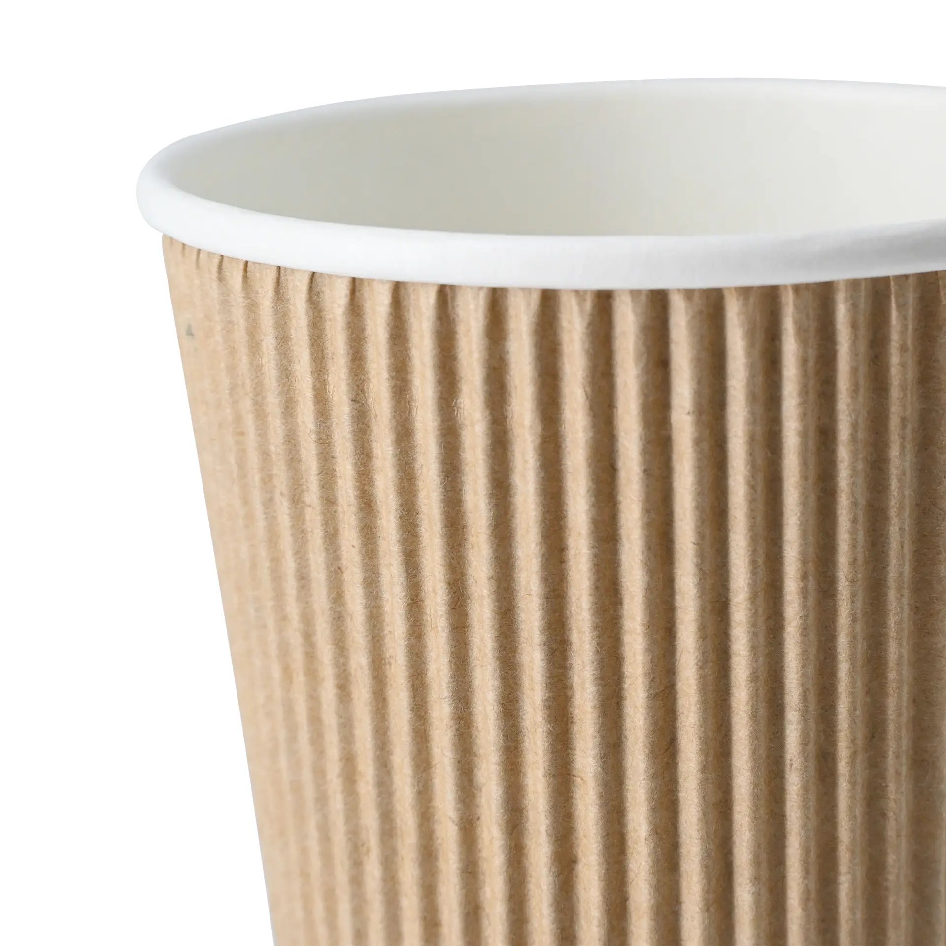 16 oz Takeaway coffee cups / Ripple cups, Ø 90 mm, kraft