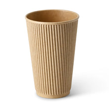 16 oz Takeaway coffee cups / Ripple cups, Ø 90 mm, kraft