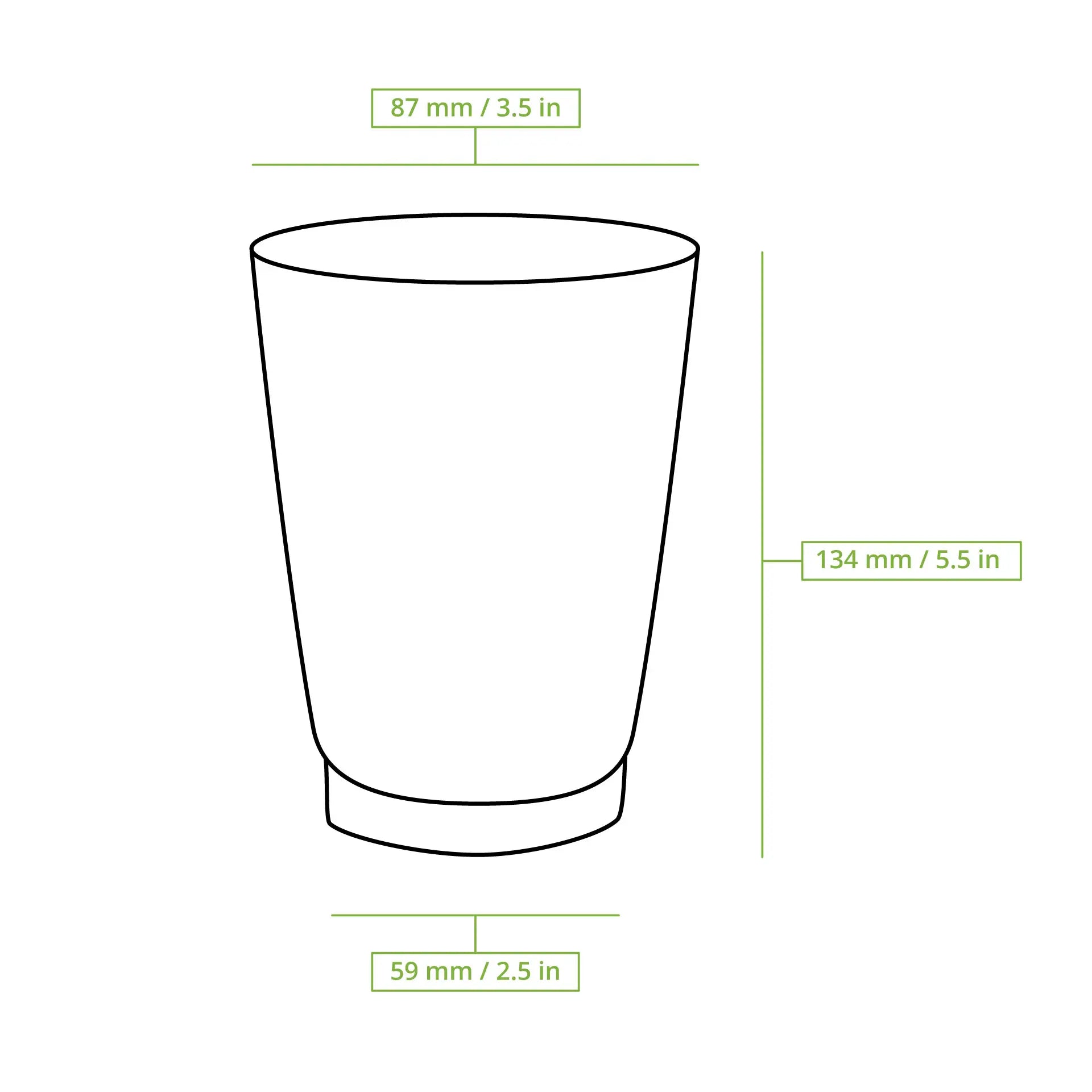 16 oz Takeaway coffee cups / Ripple cups, Ø 90 mm, kraft