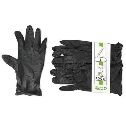 Nitrilhandschuhe, schwarz, Größe L, puderfrei