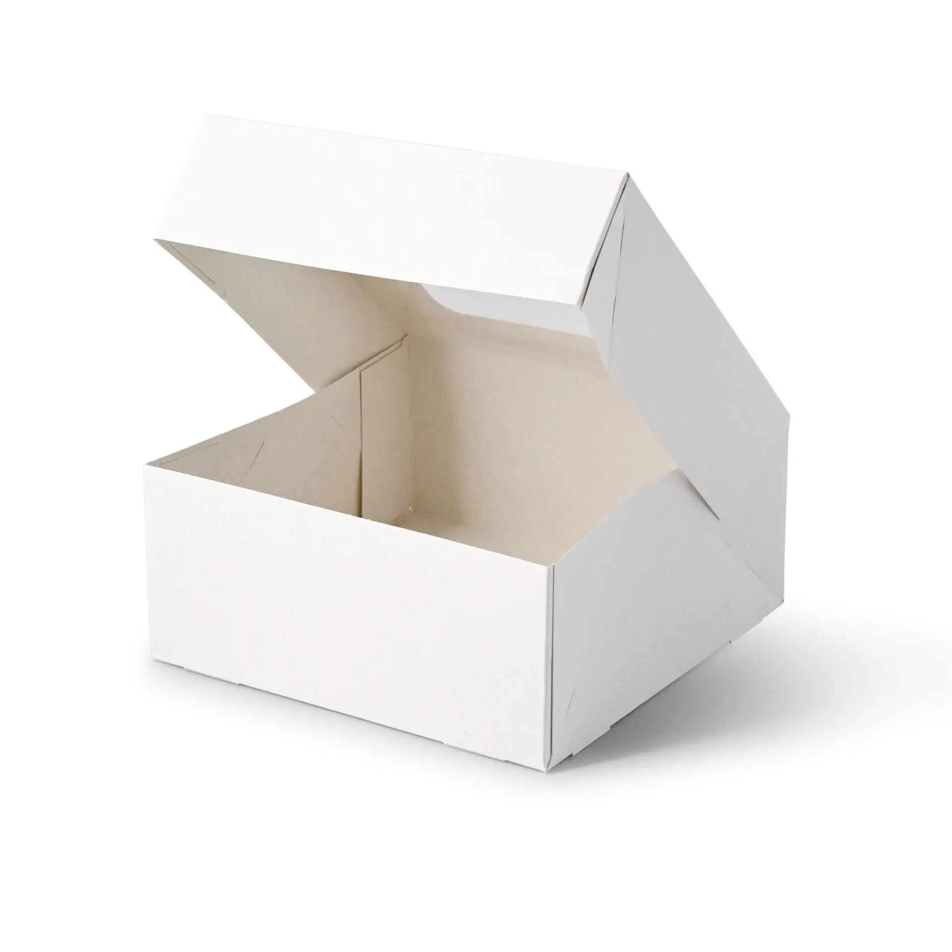 Cupcake boxes (4-pack), cellulose window, white