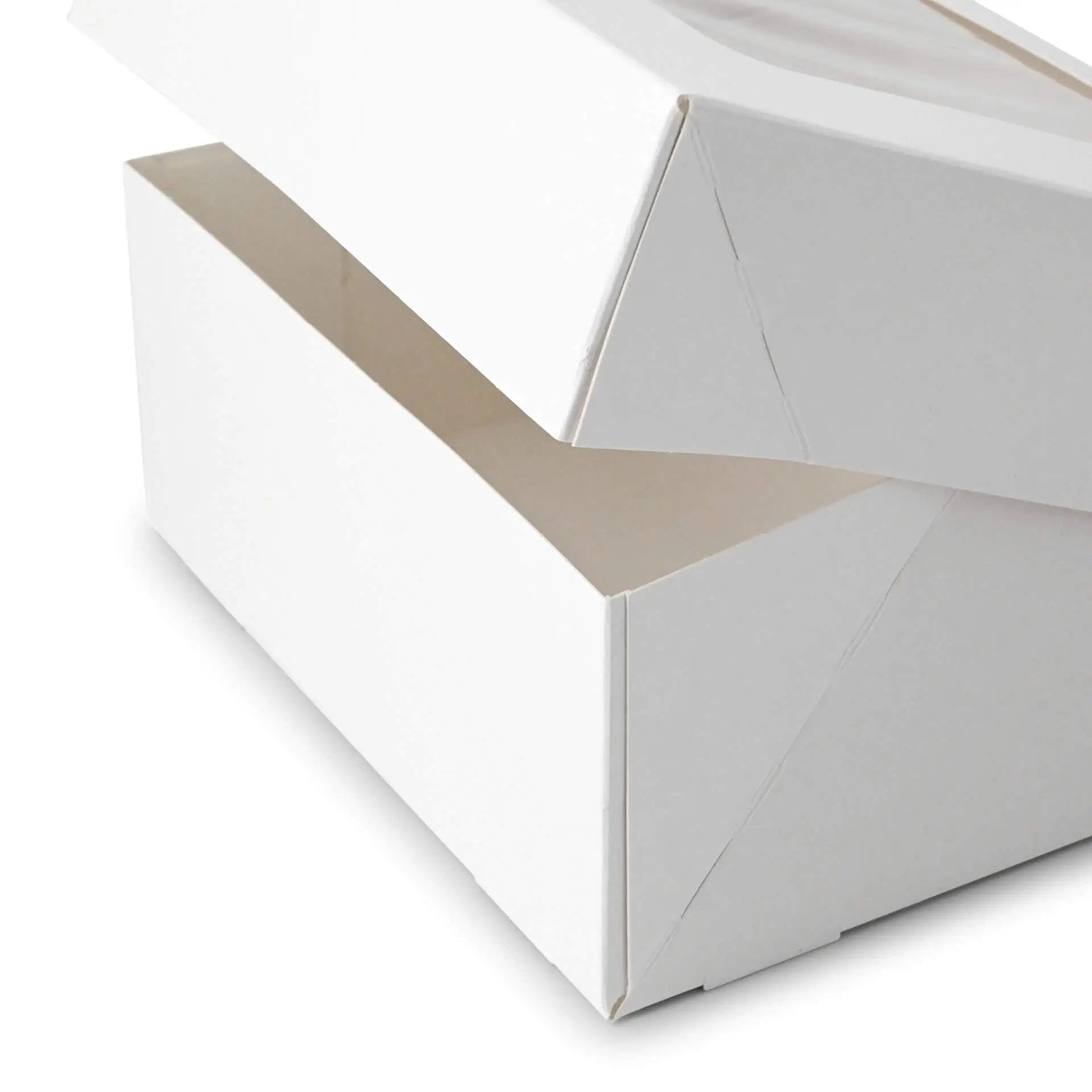 Cupcake boxes (4-pack), cellulose window, white