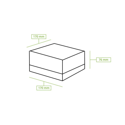 Cupcake boxes (4-pack), cellulose window, white
