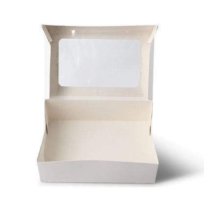 Cupcake Boxen (6er), Zellulose-Fenster, weiß