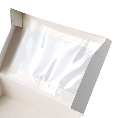Cupcake Boxen (6er), Zellulose-Fenster, weiß