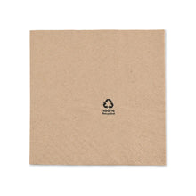 Servietten aus recyceltem Papier 33 x 33 cm, 2-lagig, 1/4 Falz, ungebleicht