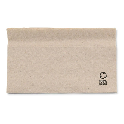 Servietten aus recyceltem Papier 33 x 33 cm, 1-lagig, 1/8 Falz, ungebleicht