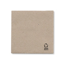 Servietten aus recyceltem Papier (Premium) 25 x 25 cm, 2-lagig, 1/4 Falz, ungebleicht