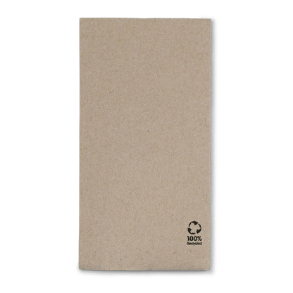 Servietten aus recyceltem Papier (Premium) 40 x 40 cm, 2-lagig, 1/8 Falz, ungebleicht