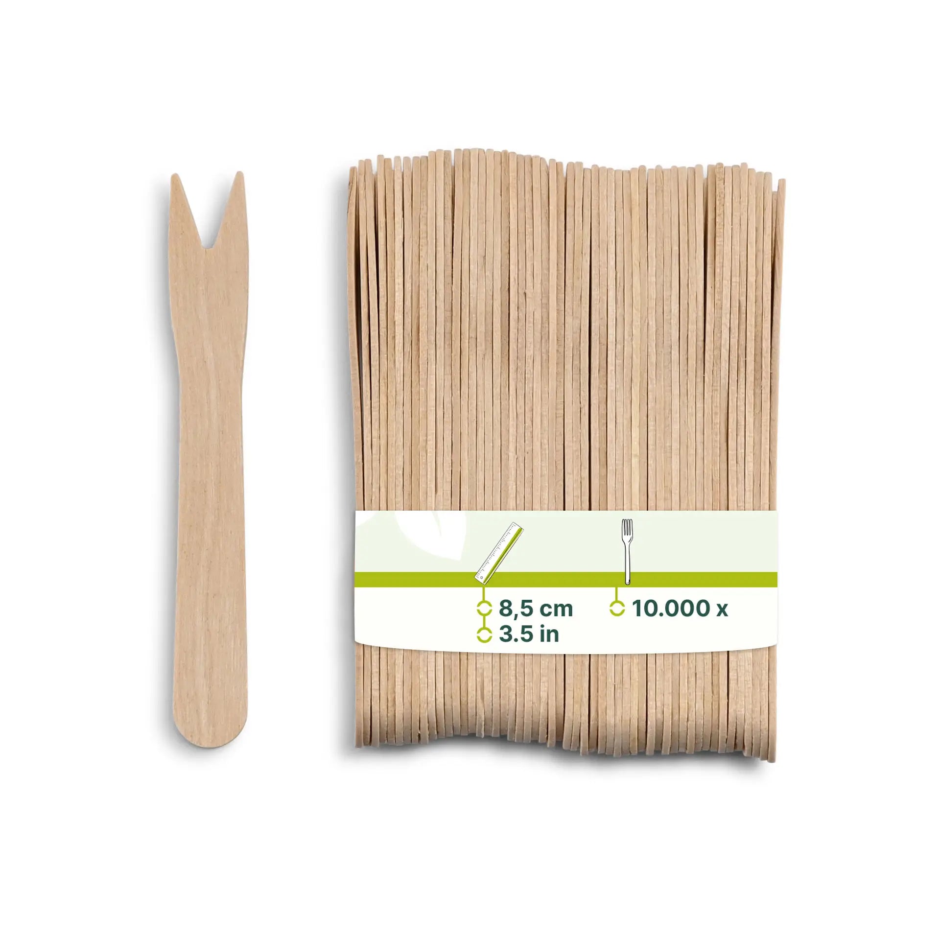 Pommesgabeln aus Holz 8,5 cm