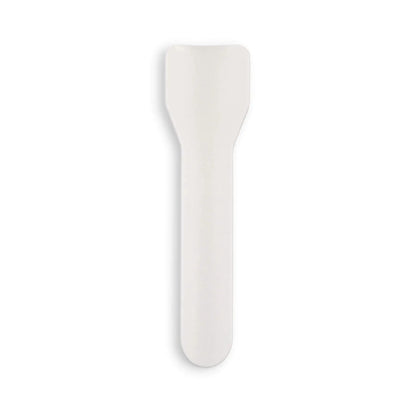 Eisspatel aus Papier 9,5 cm, weiß