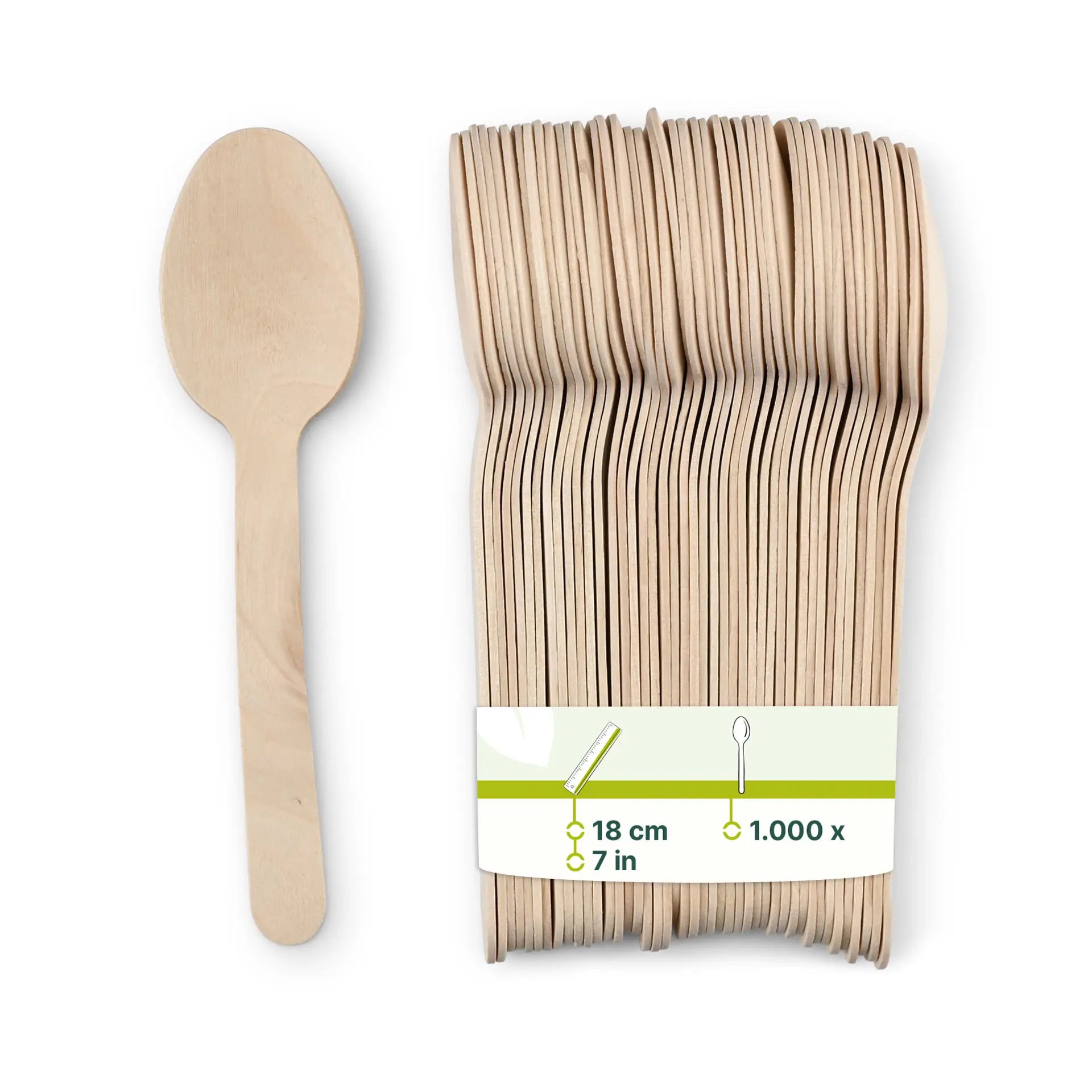 Holzlöffel (Premium) 18 cm, biobeschichtet