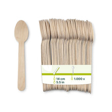 Holzlöffel klein 14 cm, biobeschichtet