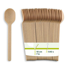 Mehrweg Löffel "merways Cutlery" 18 cm, natur