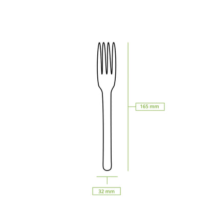 Papiergabeln 16,5 cm, braun