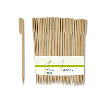 Flaggenspieße aus Bambus, 15 cm, unbehandelt