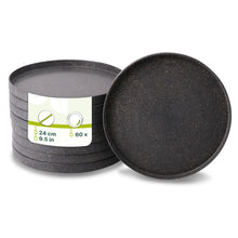 Mehrwegteller "merways Plate" Ø 24 cm, rund, Pfeffer / grau