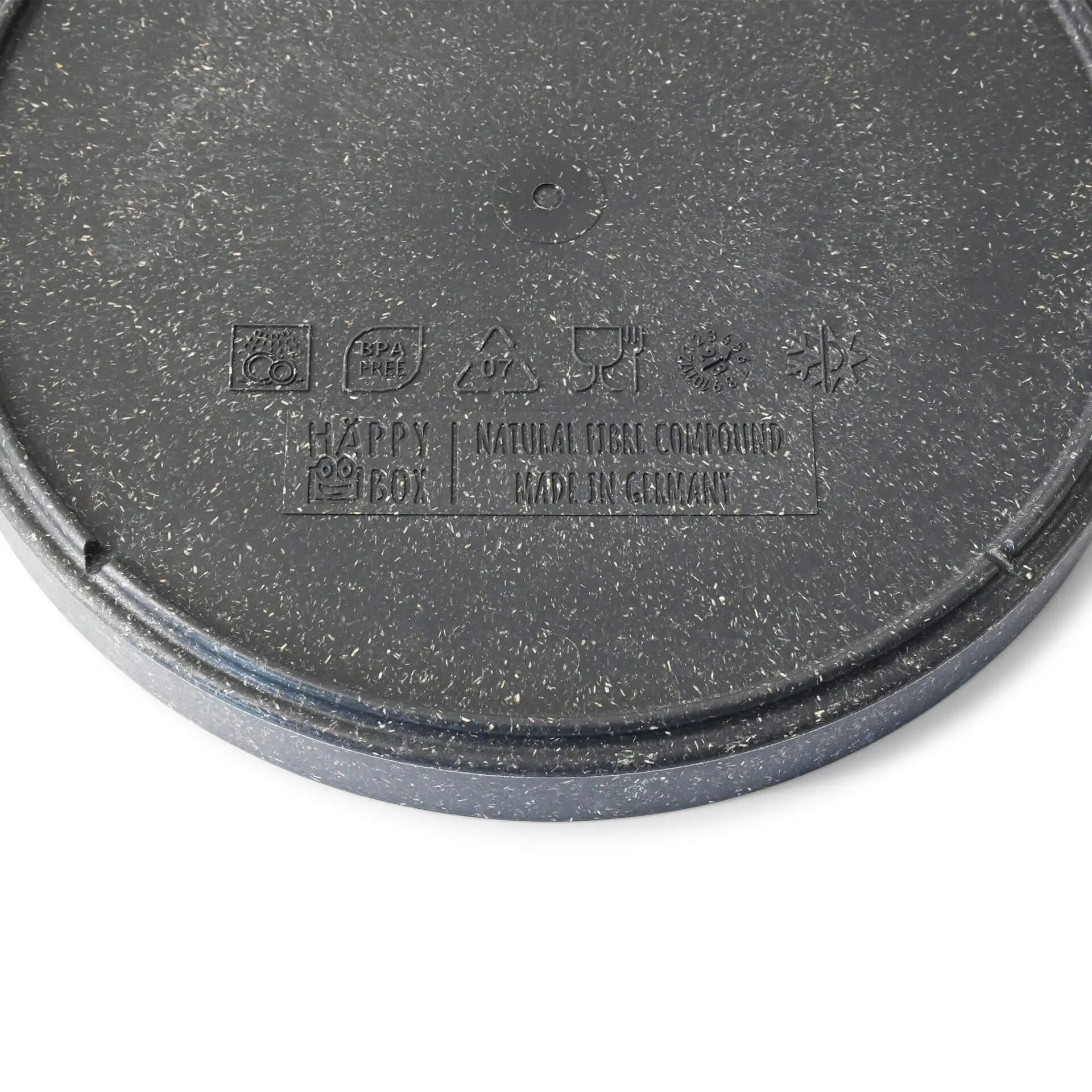 Mehrwegteller "merways Plate" Ø 20 cm, rund, Pfeffer / grau