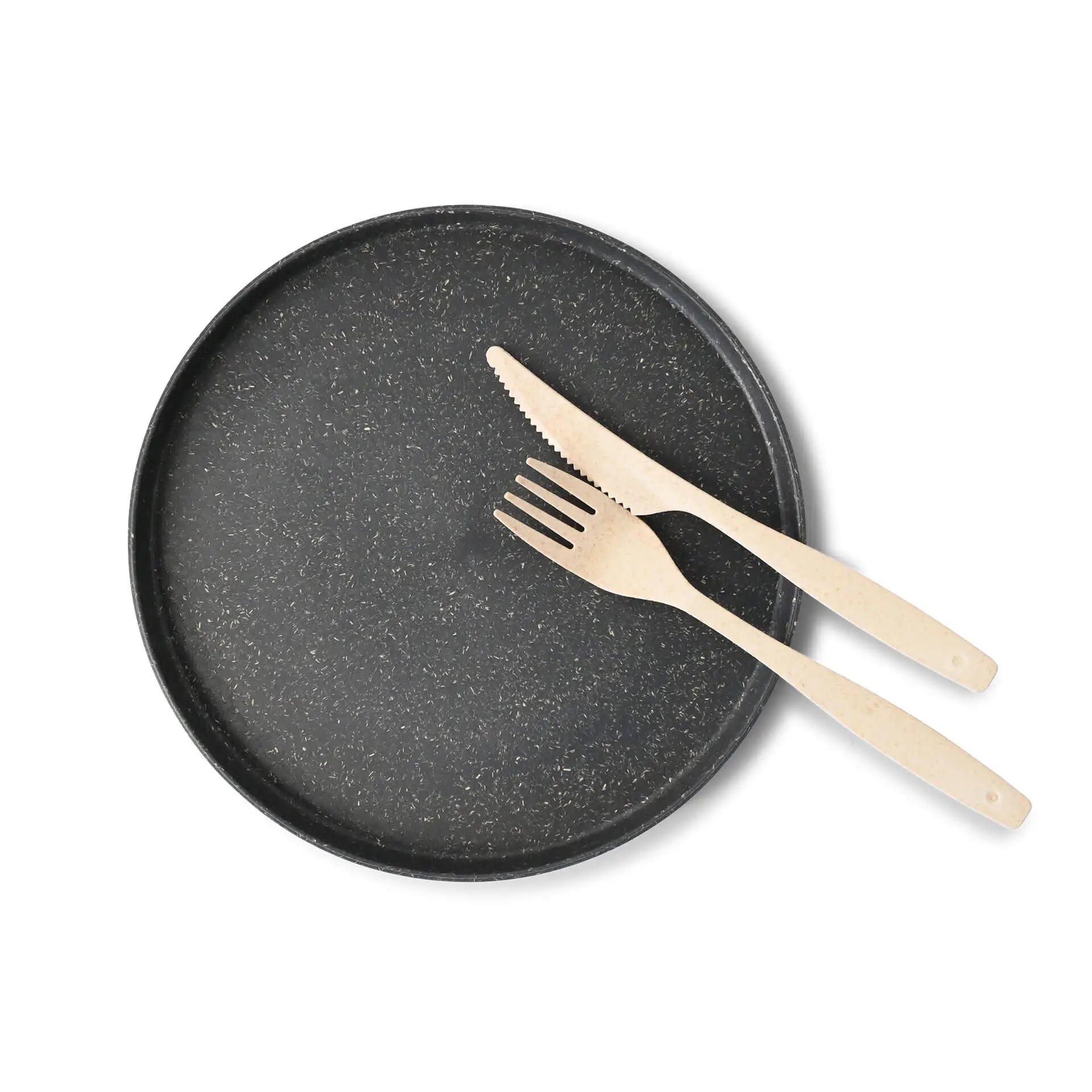 Mehrwegteller "merways Plate" Ø 20 cm, rund, Pfeffer / grau