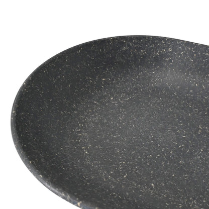 Mehrweg Snackschalen "merways Plate" 13,5 x 18,4 x 3 cm, oval, Pfeffer / grau