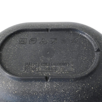 Mehrweg Snackschalen "merways Plate" 13,5 x 18,4 x 3 cm, oval, Pfeffer / grau