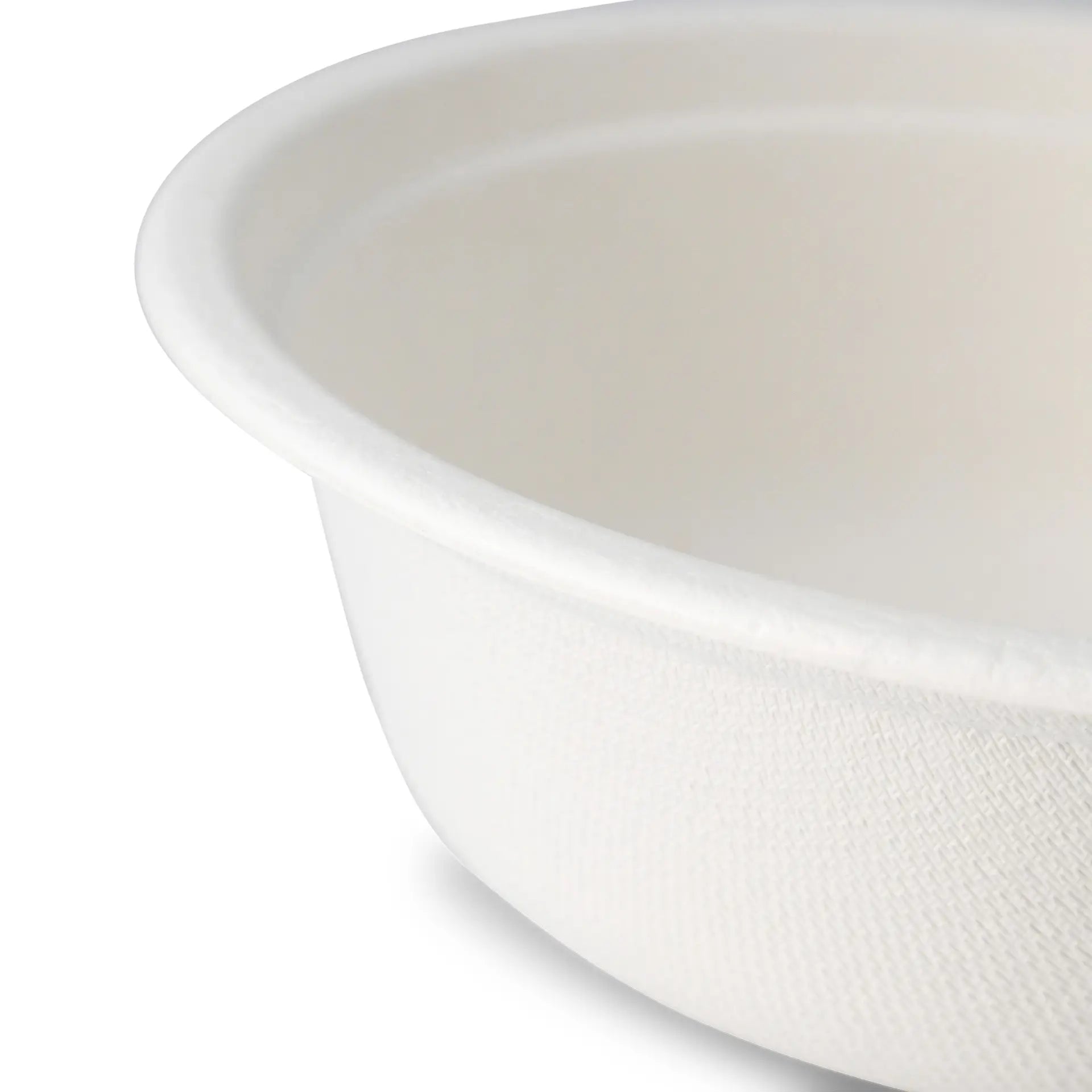 Schalen aus Zuckerrohr 500 ml, weiß, rund